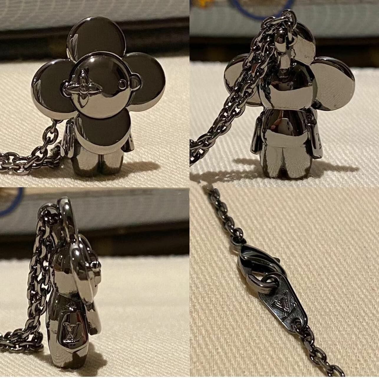 LV 槍黑色Vivienne Logo 頸鏈 男女均可 -M