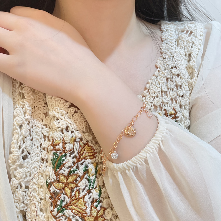 23037-KT Sanrio Hello Kitty x Lucy 手鍊 #SE23 玫瑰金