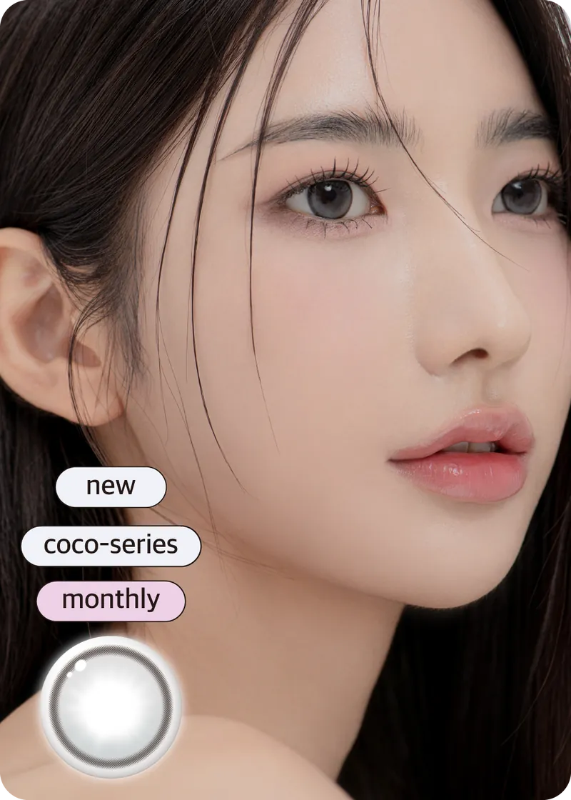 [月拋] DooNoon TOUCH 1 Month Coco Gray 月拋彩妝隱形眼鏡｜每盒2片
