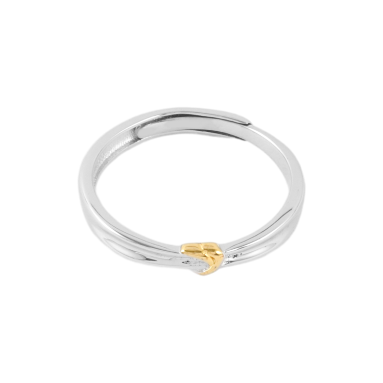 純銀對戒，情侶戒指 同心結；命運交織 繾綣纏綿（3659女款）