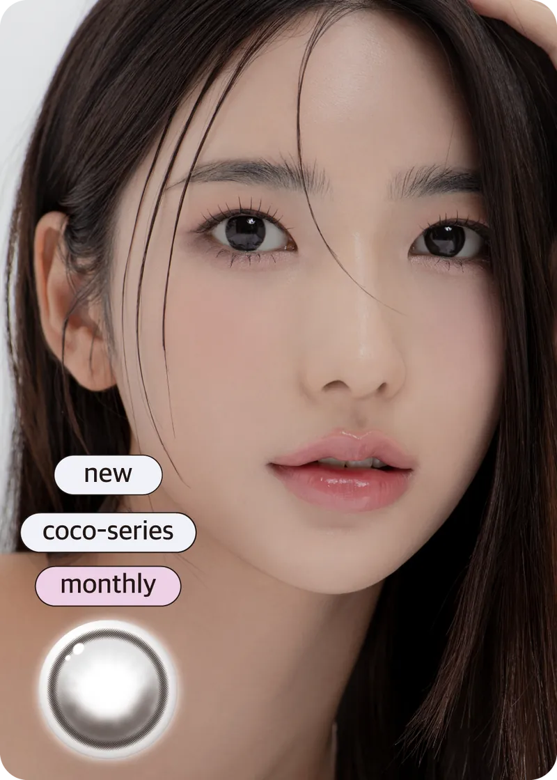 [月拋] DooNoon TOUCH 1 Month Coco Black 月拋彩妝隱形眼鏡｜每盒2片