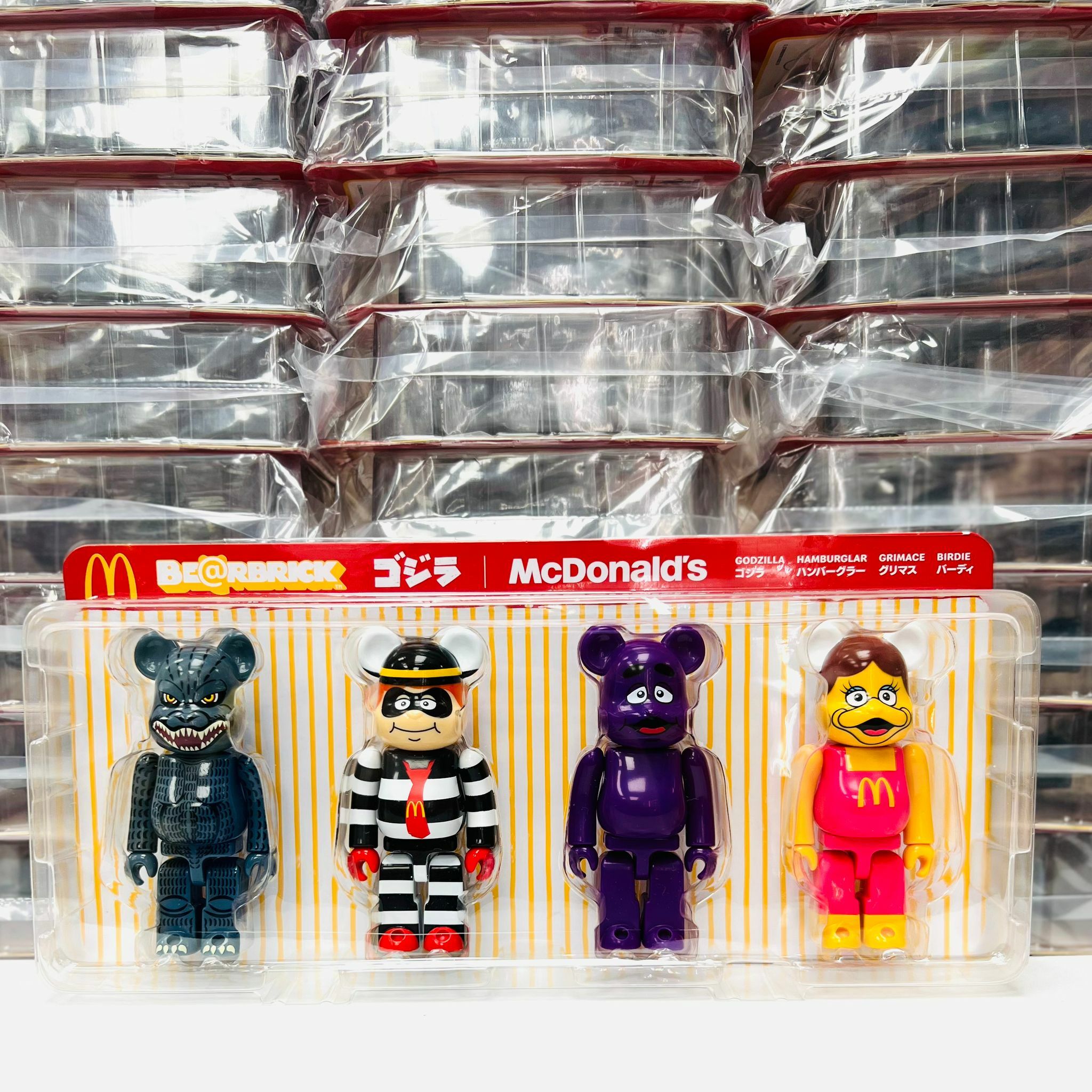 (Set Of 4) BE@RBRICK 150％ 哥斯拉VS麥當勞 Godzilla vs Mcdonalds