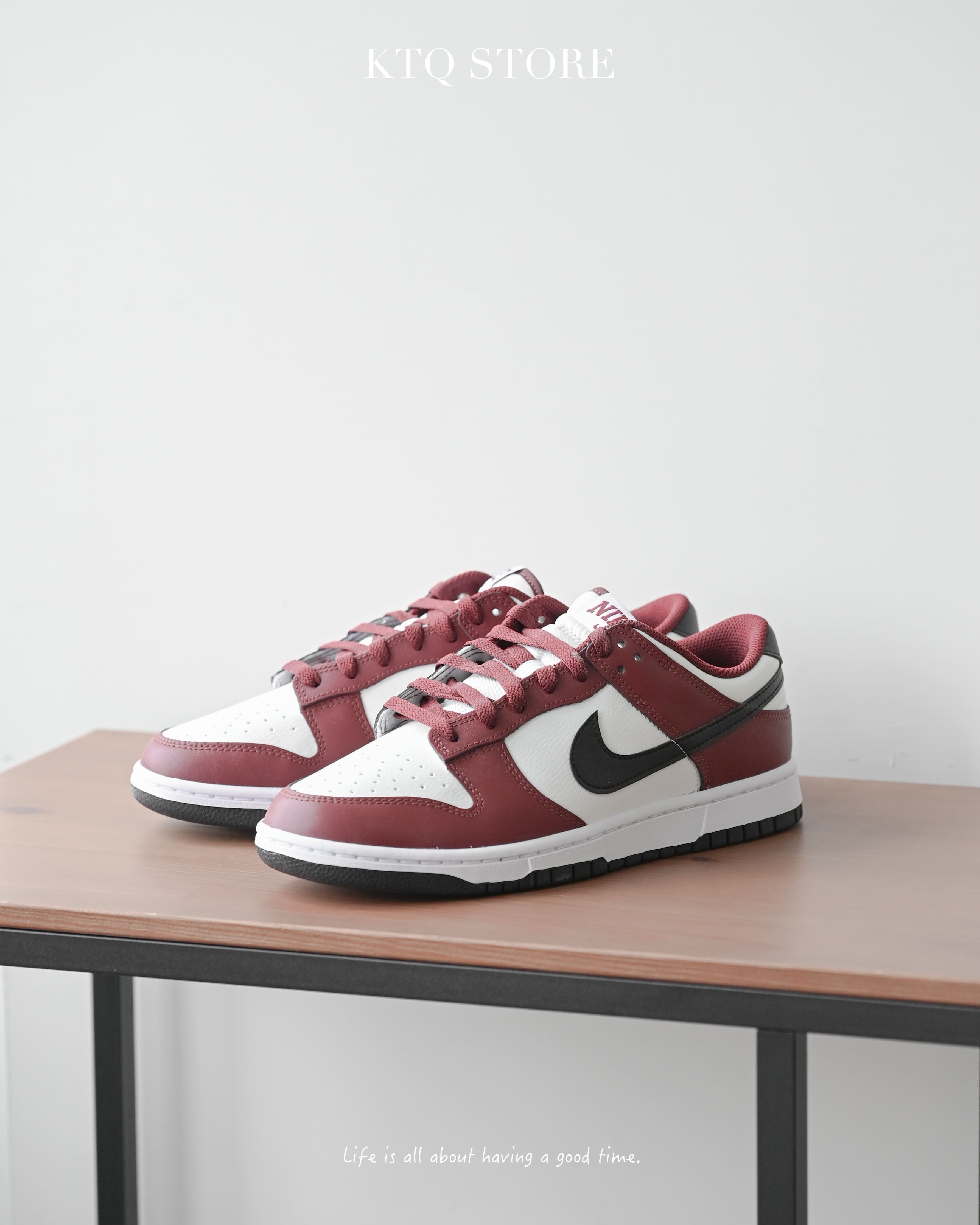 KTQ STORE ‧ NIKE DUNK LOW "DARK TEAM RED" 酒紅白 FZ4616-600