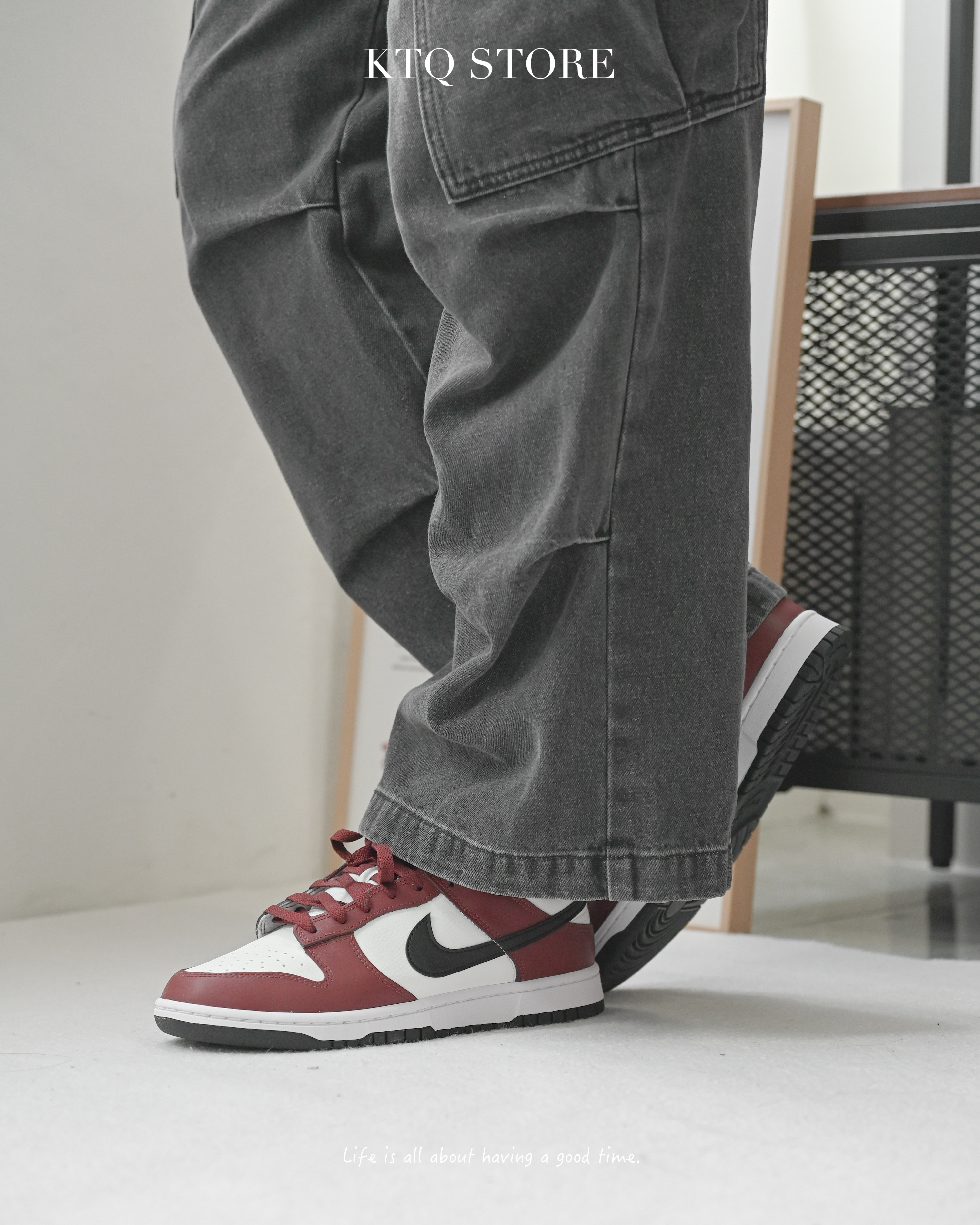 KTQ STORE ‧ NIKE DUNK LOW "DARK TEAM RED" 酒紅白 FZ4616-600