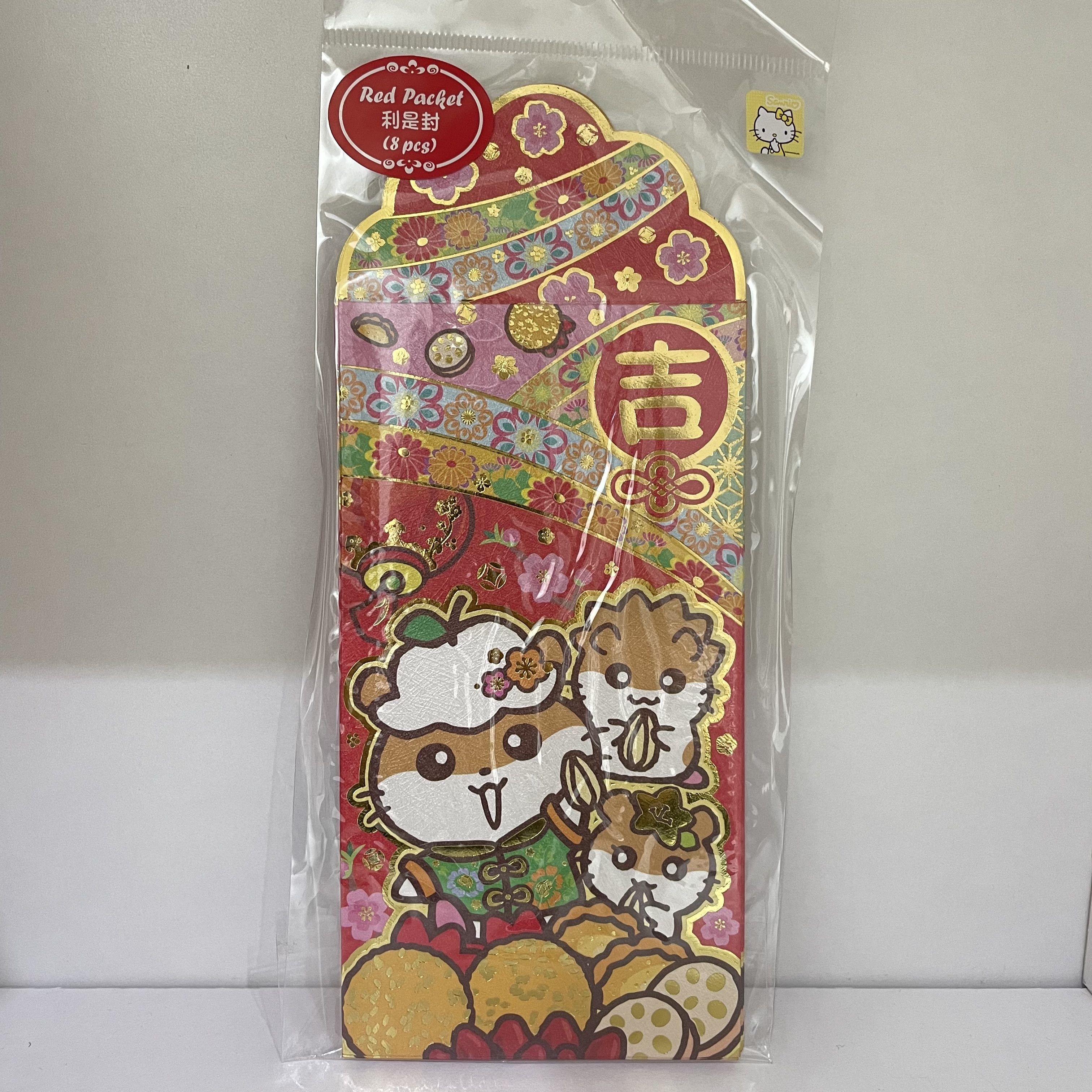 港版利是封-長款 紅色 CK鼠2669