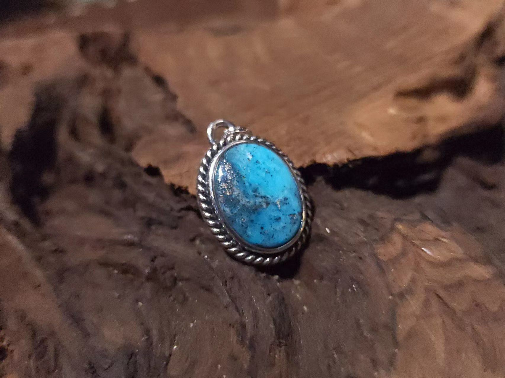 Black Venom Jewelry- Freedom & Prayer Nacozari 銀繩松石吊墜