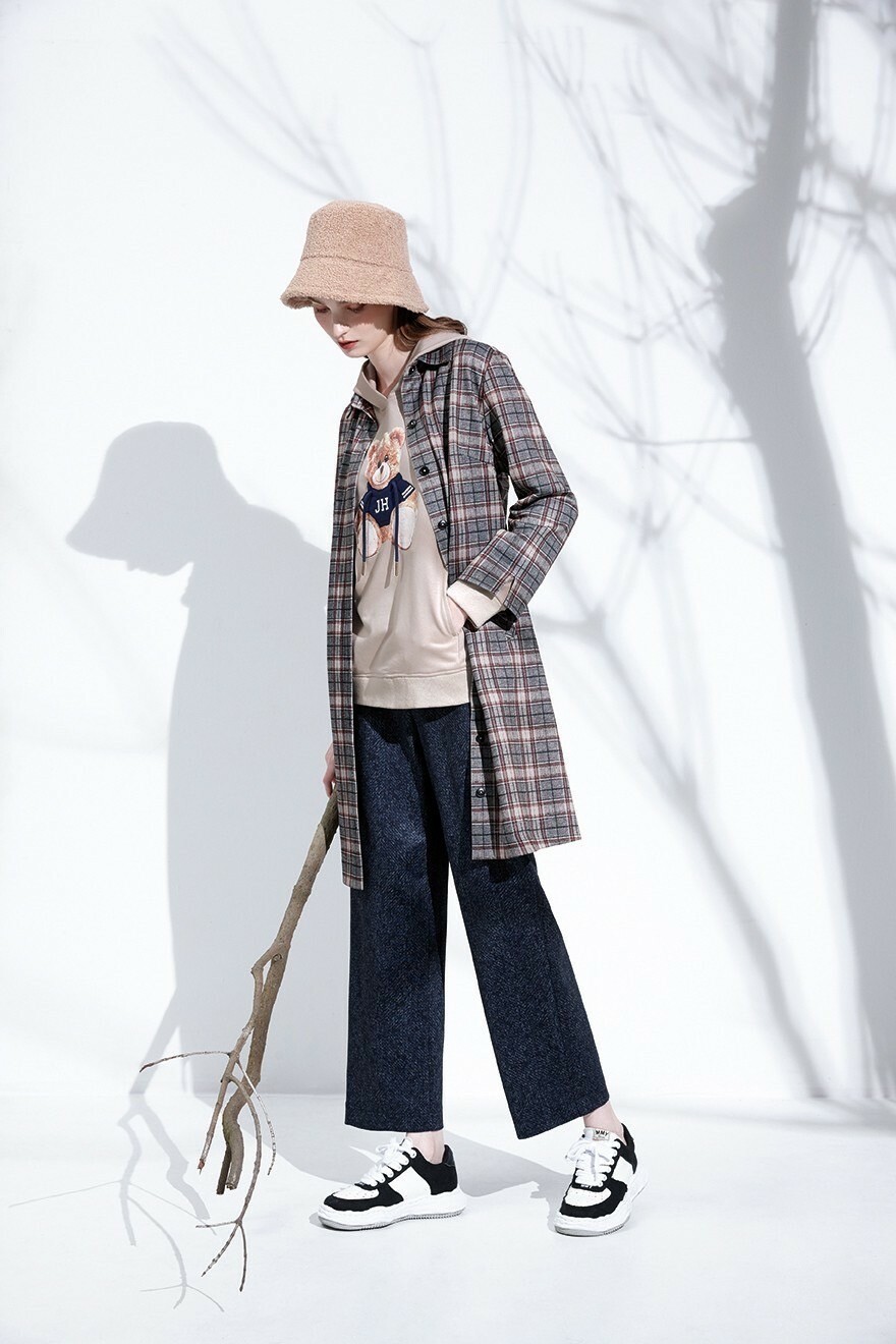 OL時尚韓版修身顯瘦闊腿寬管長褲T6631