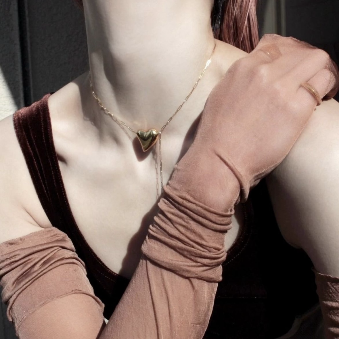 Soierie 愛心項鍊 (純銀925材質)