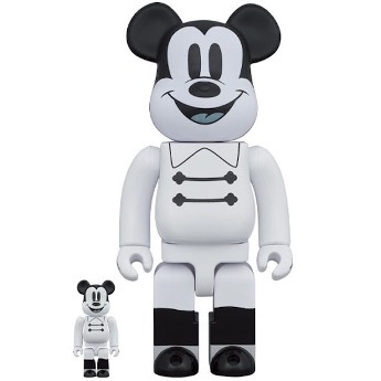 BE@RBRICK DISNEY NIGHTTIME MICKEY 100% & 400%
