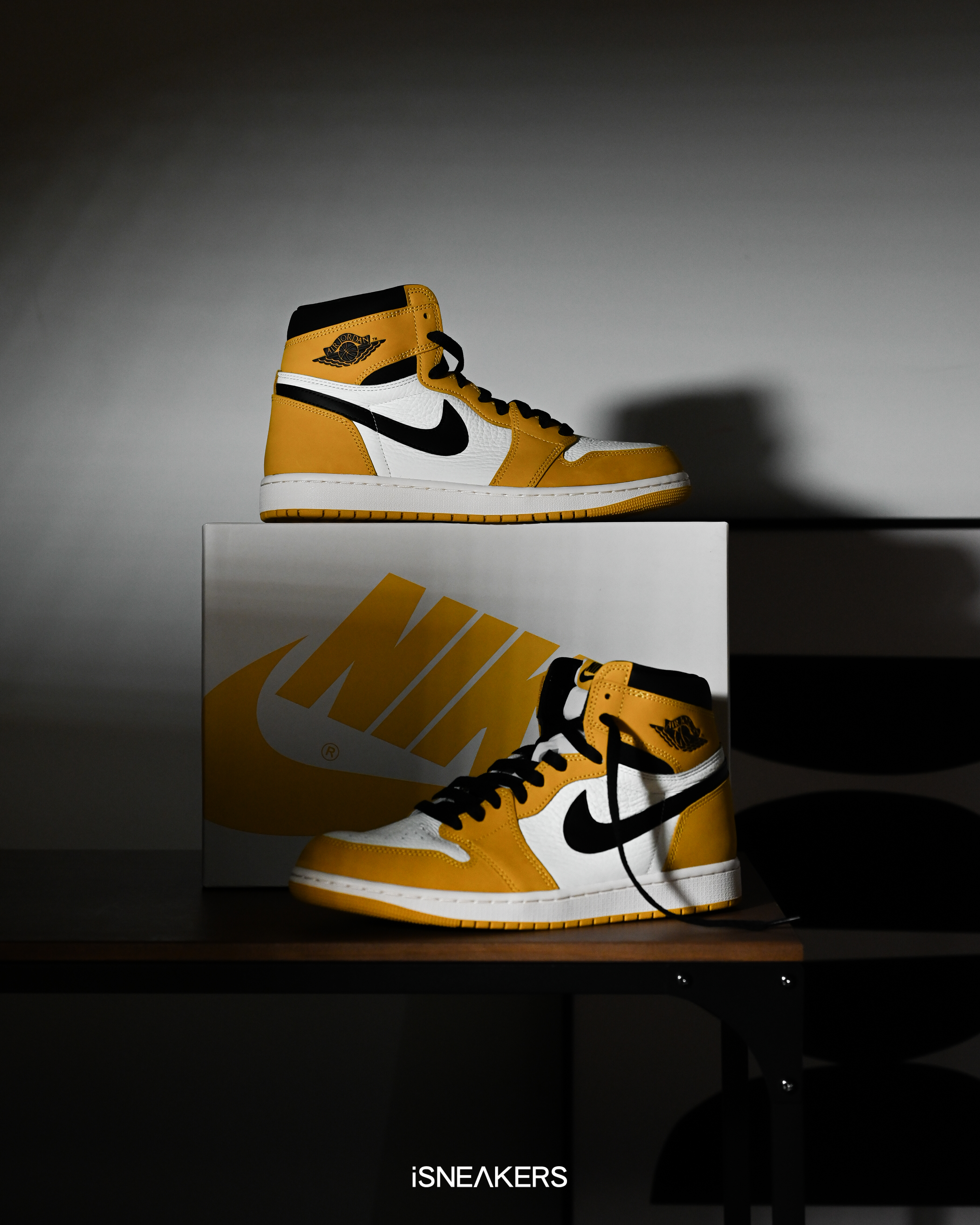 iSNEAKERS｜Air Jordan 1 High OG "Yellow Ochre" 黑黃 DZ5485-701