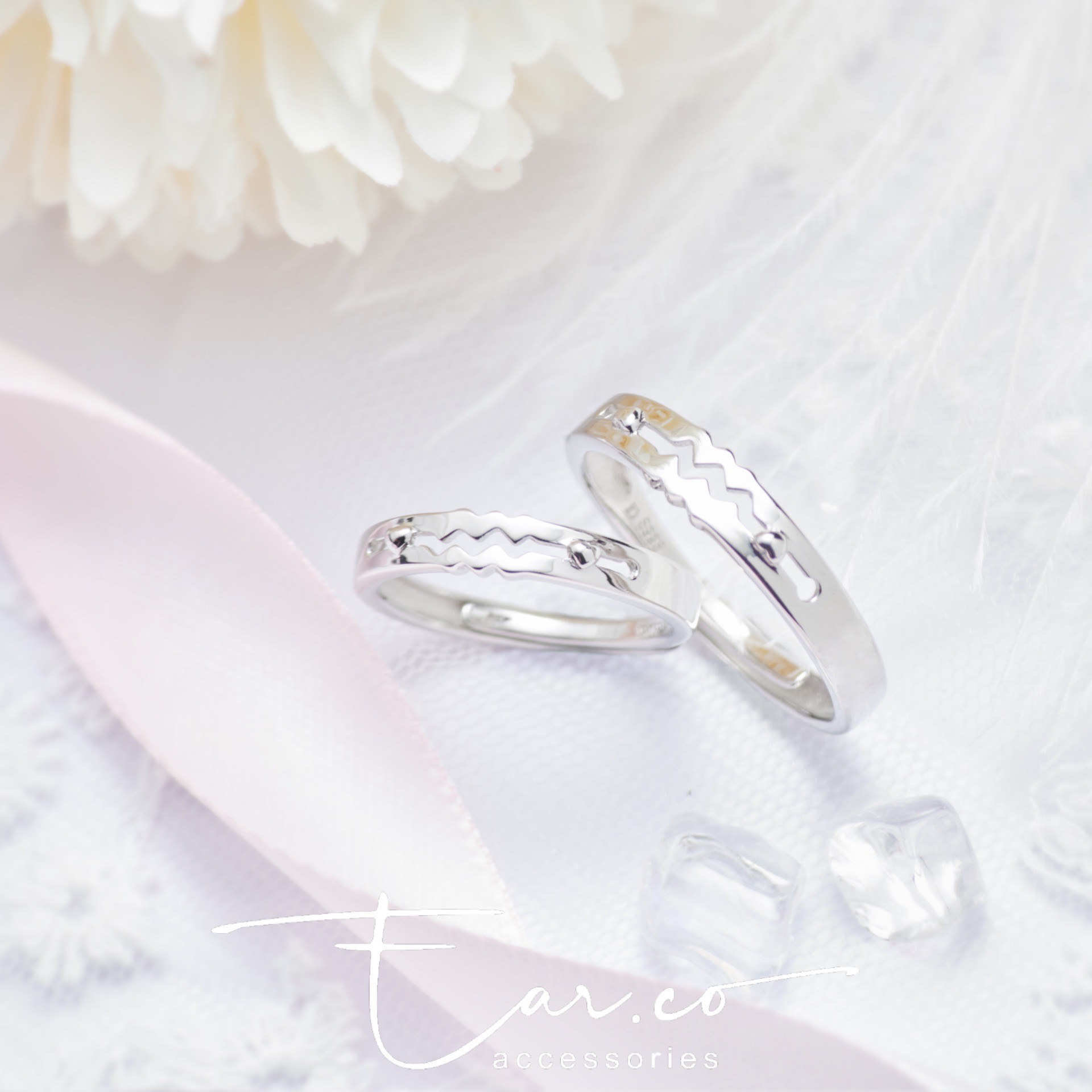 心跳回憶 情侶純銀對戒 (預訂)