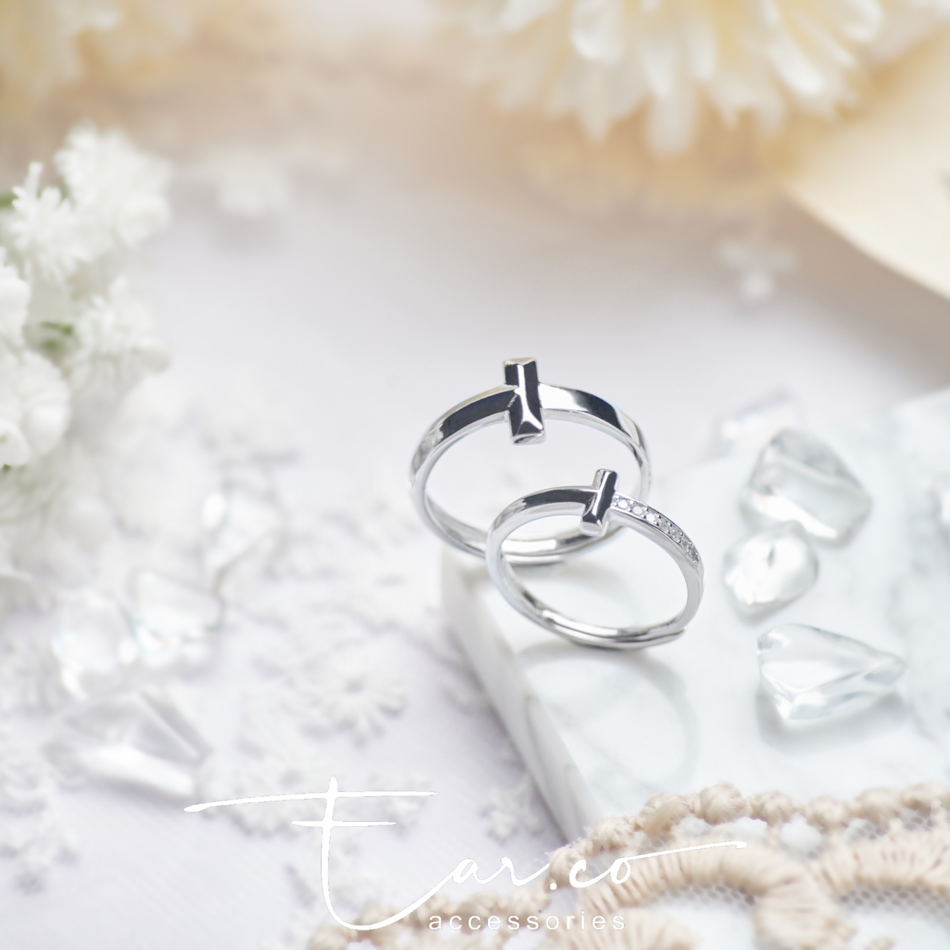 十字 情侶純銀對戒 (預訂)