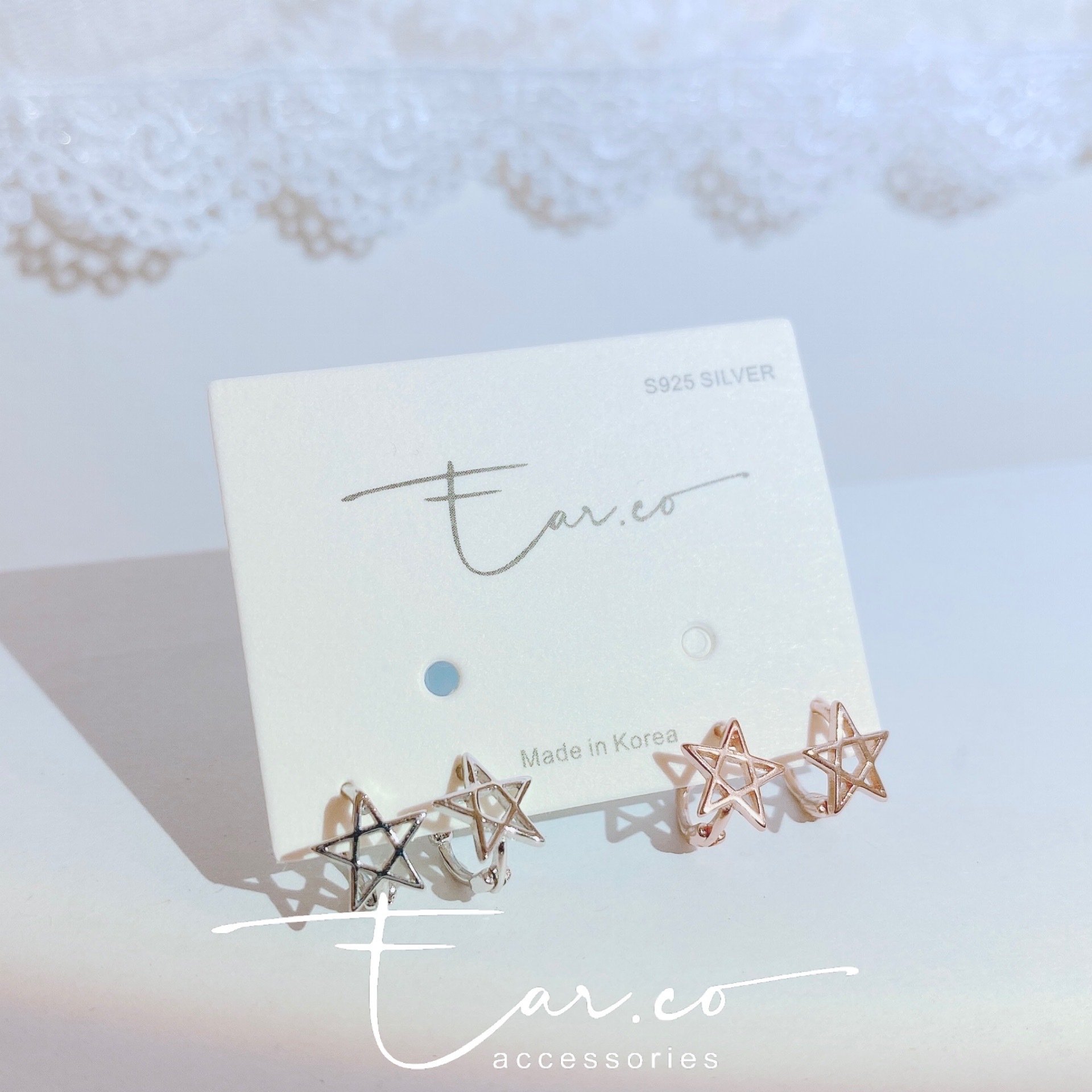 迷你星星小耳圈 [睡覺不用脫! ] #A712