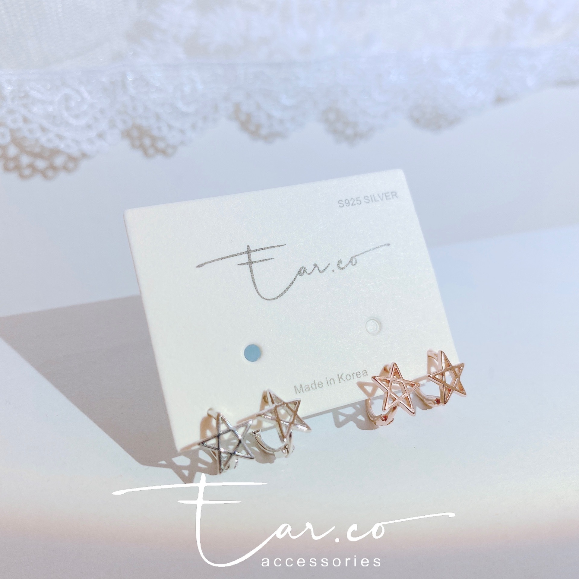 迷你星星小耳圈 [睡覺不用脫! ] #A712