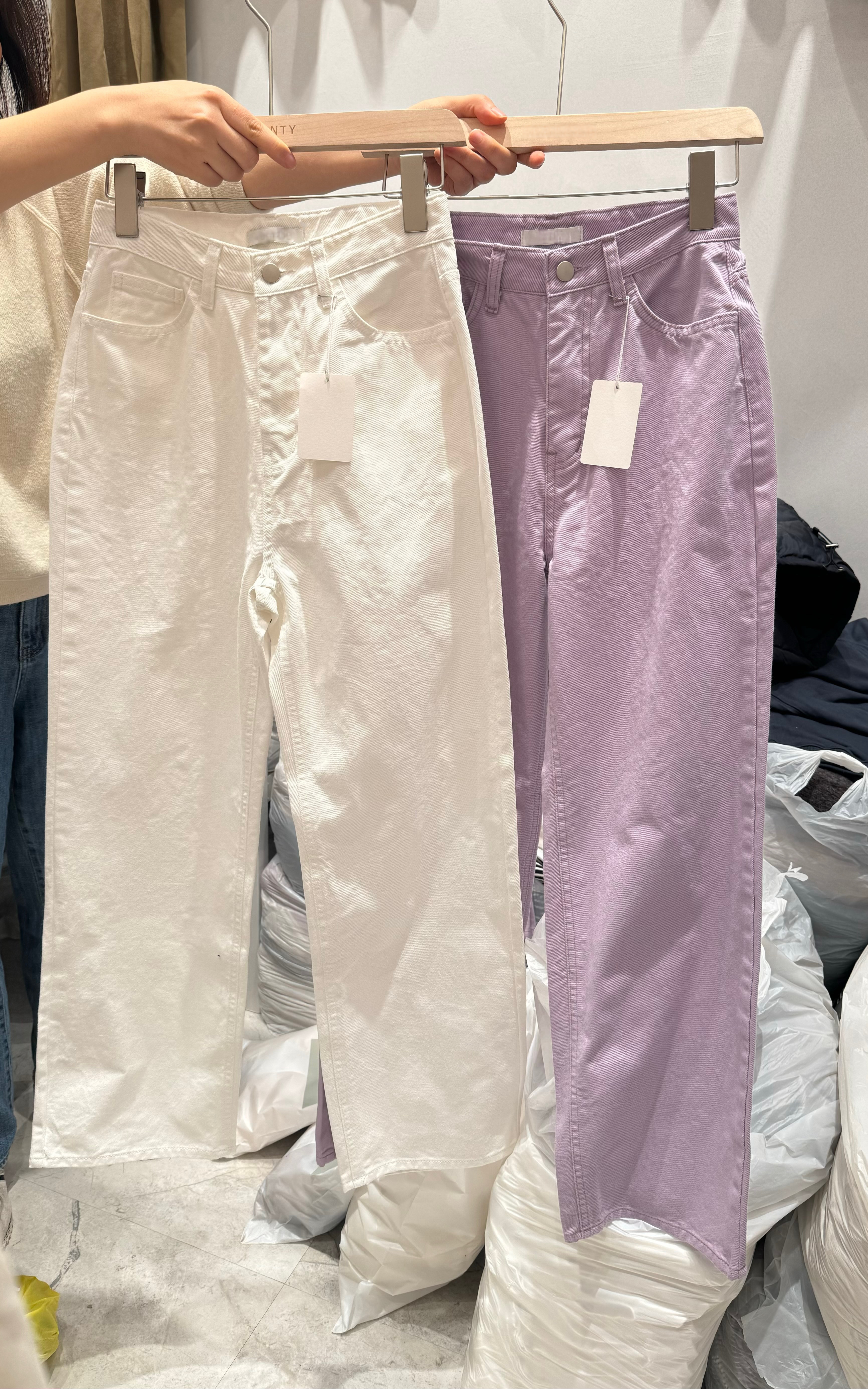 KR134 直筒pastel牛仔褲