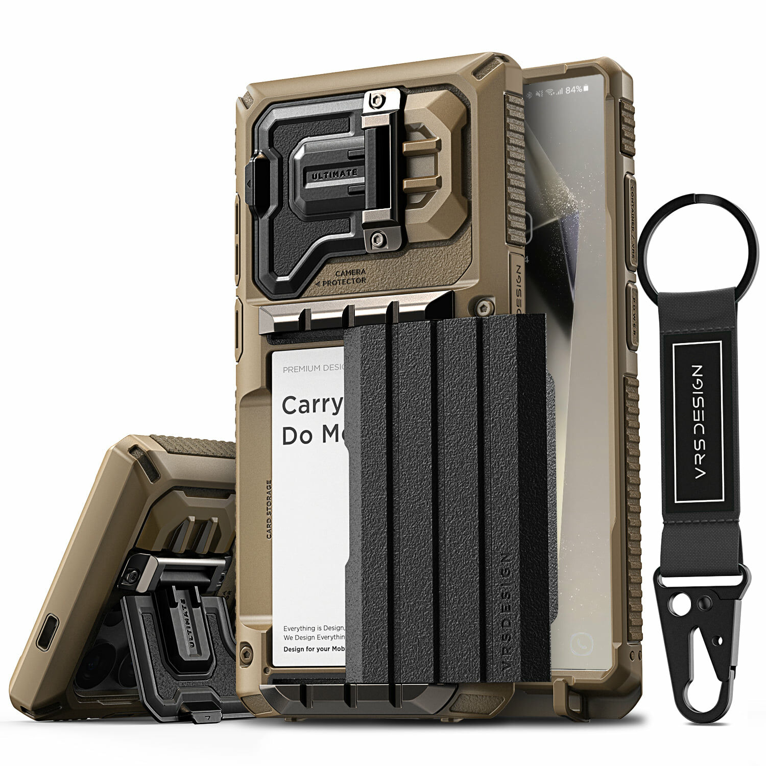 VRS Desgin - Damda Glide Ultimate - Samsung S25 Ultra Case 高度防撞鏡頭保護支架插卡槽手機殼