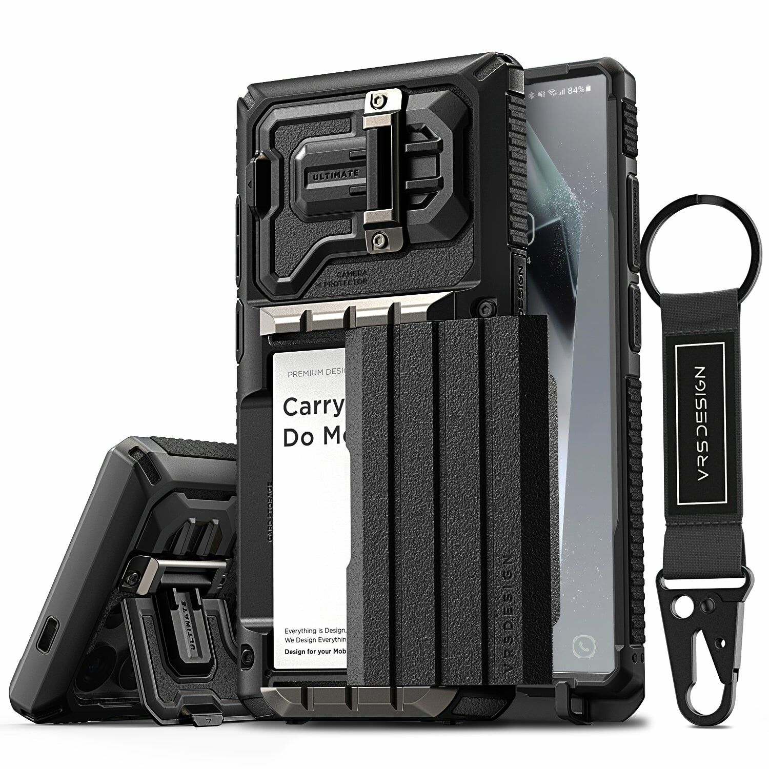 VRS Desgin - Damda Glide Ultimate - Samsung S25 Ultra Case 高度防撞鏡頭保護支架插卡槽手機殼