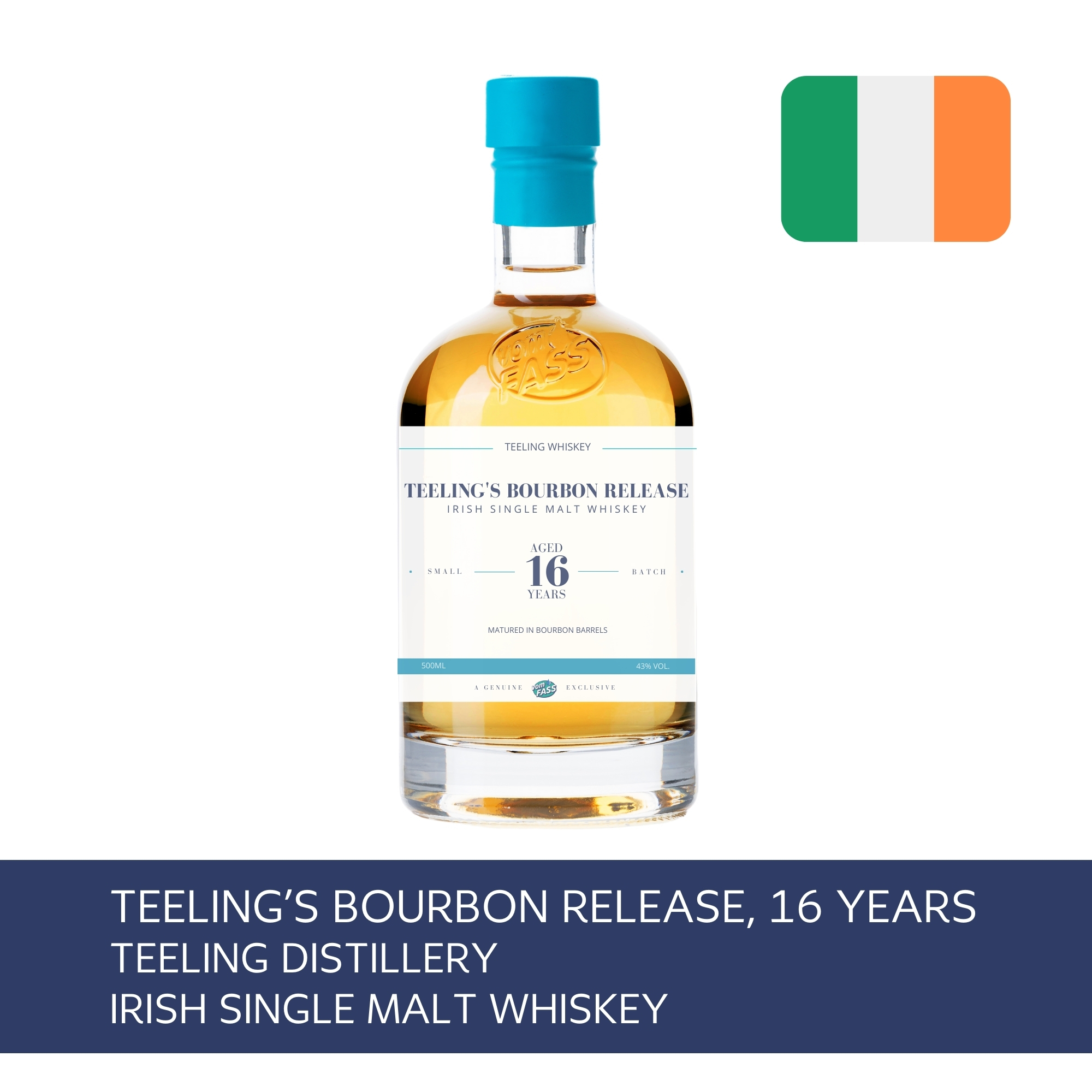 Teeling's Bourbon Release, 16 Years, Teeling Distillery, Irish Single Malt Whiskey