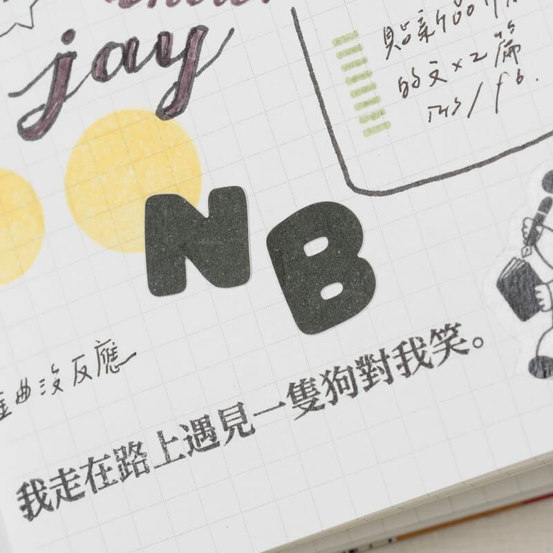 胖胖的英文字母貼紙 ｜1/1工作室