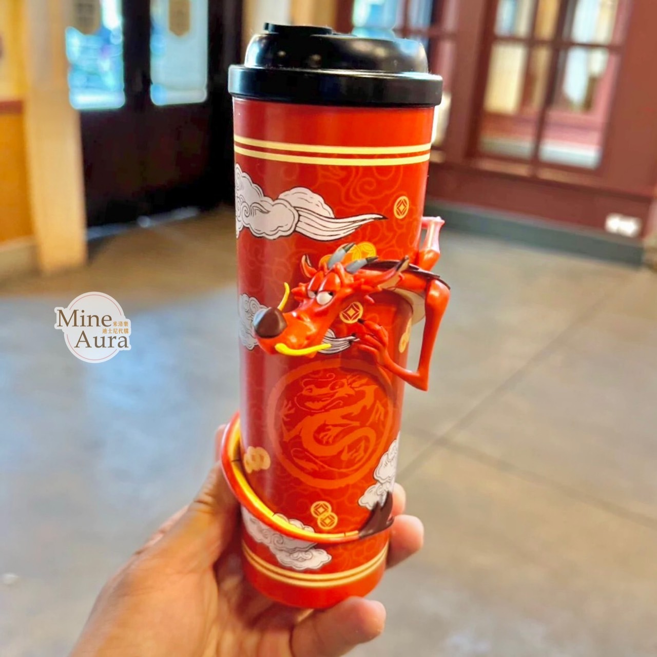 (限時特價) 2024 新春限定 木須龍 Mushu 造型 飲料杯 隨手杯 水杯 花木蘭 Mulan -上海迪士尼樂園