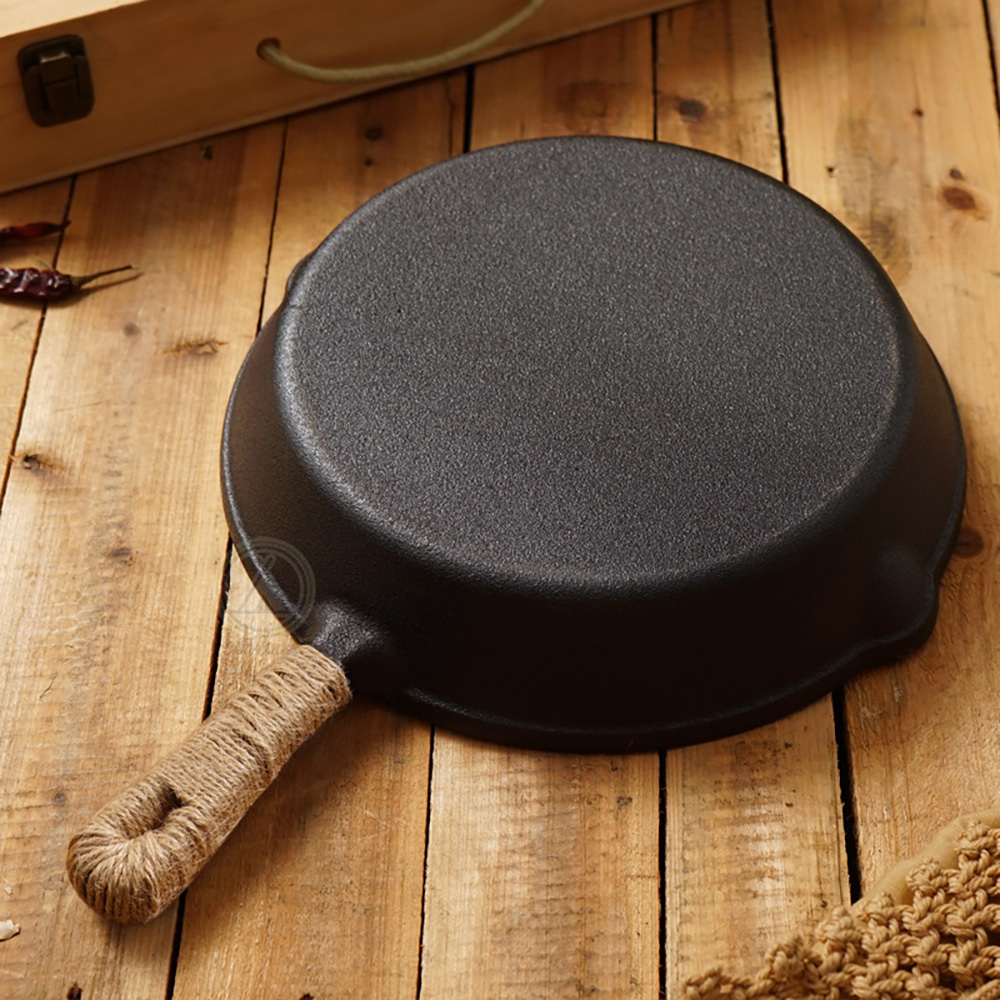 加厚鑄鐵平底煎鍋－(大/小)
