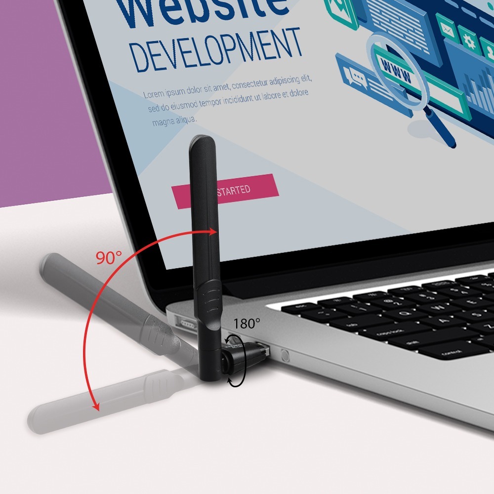 EW-7822UAD無線網路卡(EDIMAX 訊舟 AC1200 雙頻 長距離USB 3.0無線網路卡)