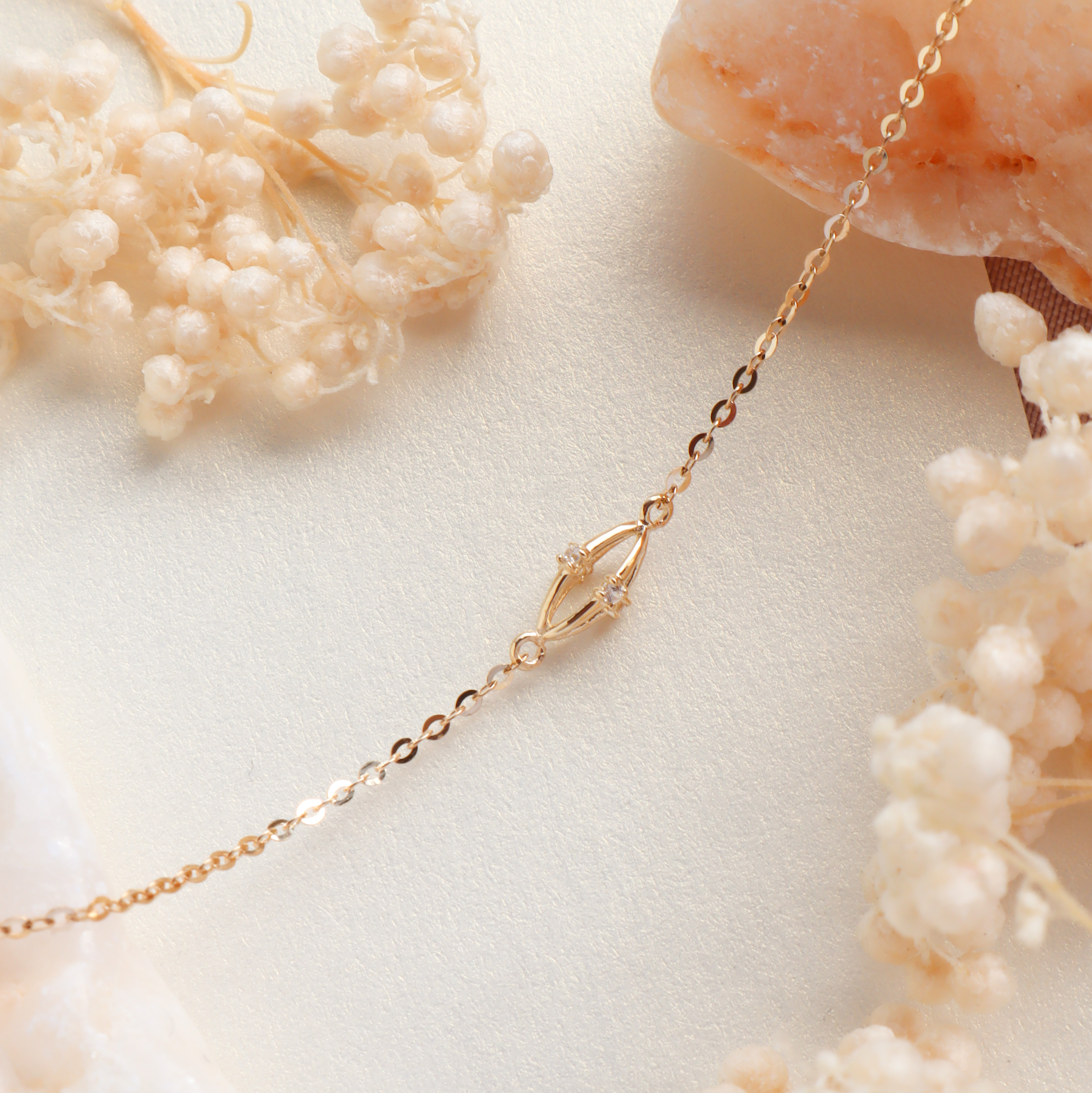 10K/鏤空小燈籠手鍊