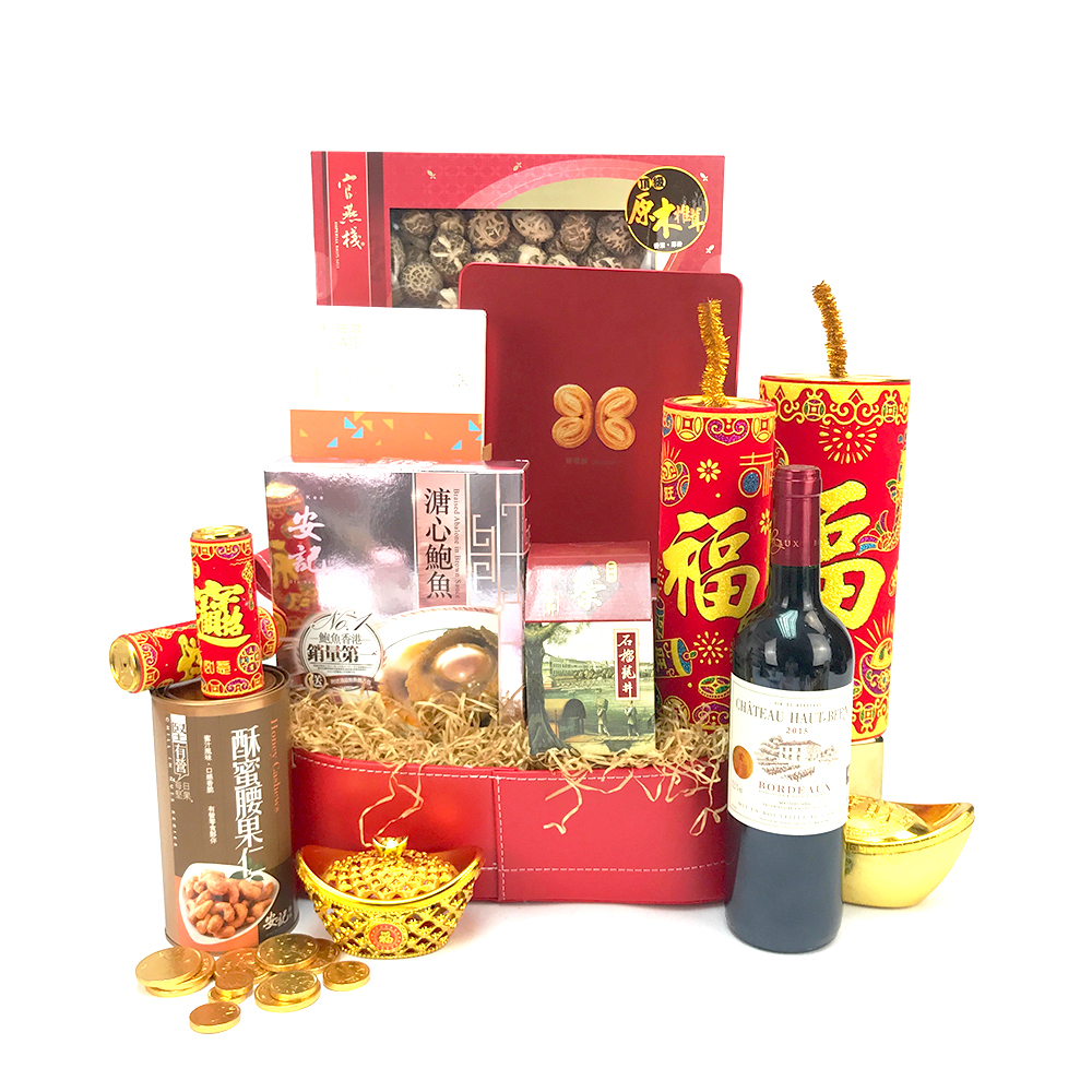 步步高升賀年禮籃