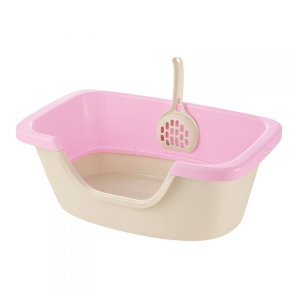 Richell 幼貓可調高貓砂盤．2色