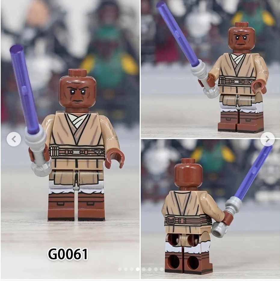 Mace Windu Star Wars Custom Minifigures Minifigs Fit Lego G0061