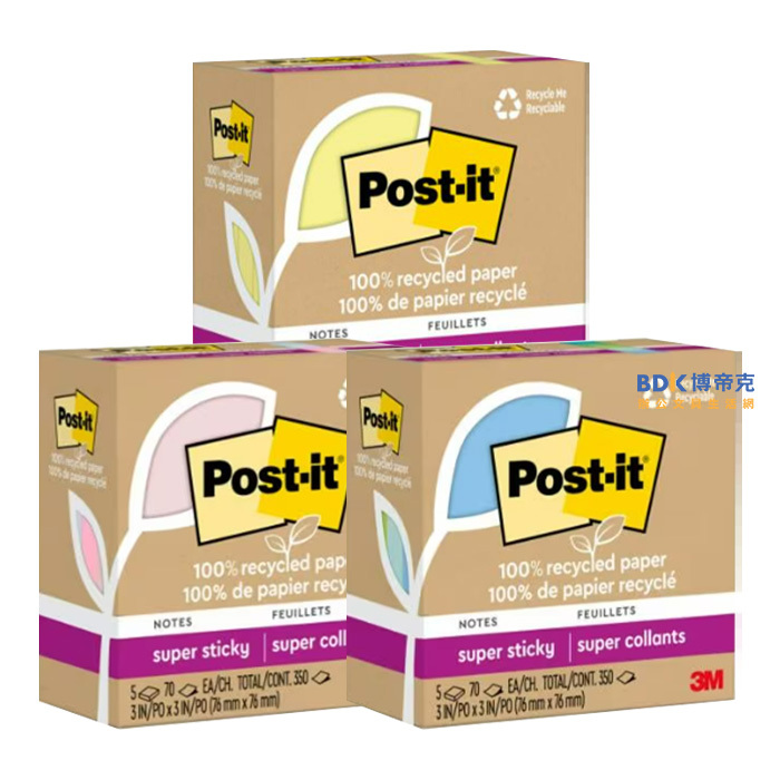 3M 台灣 Post-it 狠黏 環保便條紙 654R-5SS 系列 五本入
