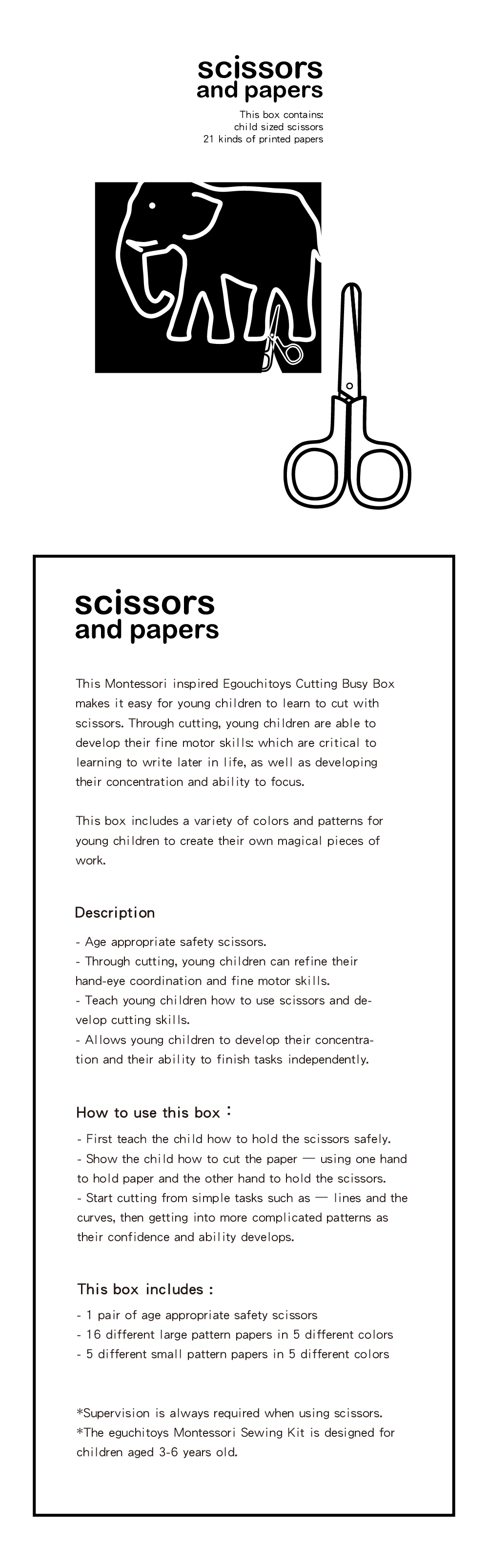 Montessori Cutting Set