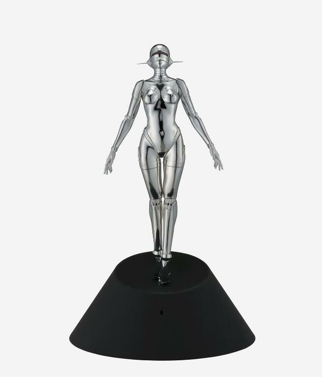 NANZUKA Hajime Sorayama 1/4 Sexy Robot Floating Black Sliver Gold Color 空山基 性感機器人雕塑