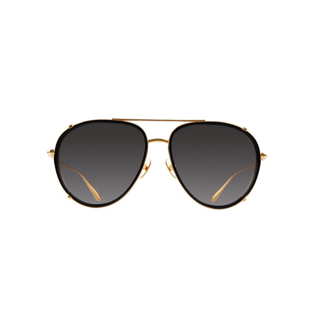 【LINDA FARROW】 DIMITRI 黑/金