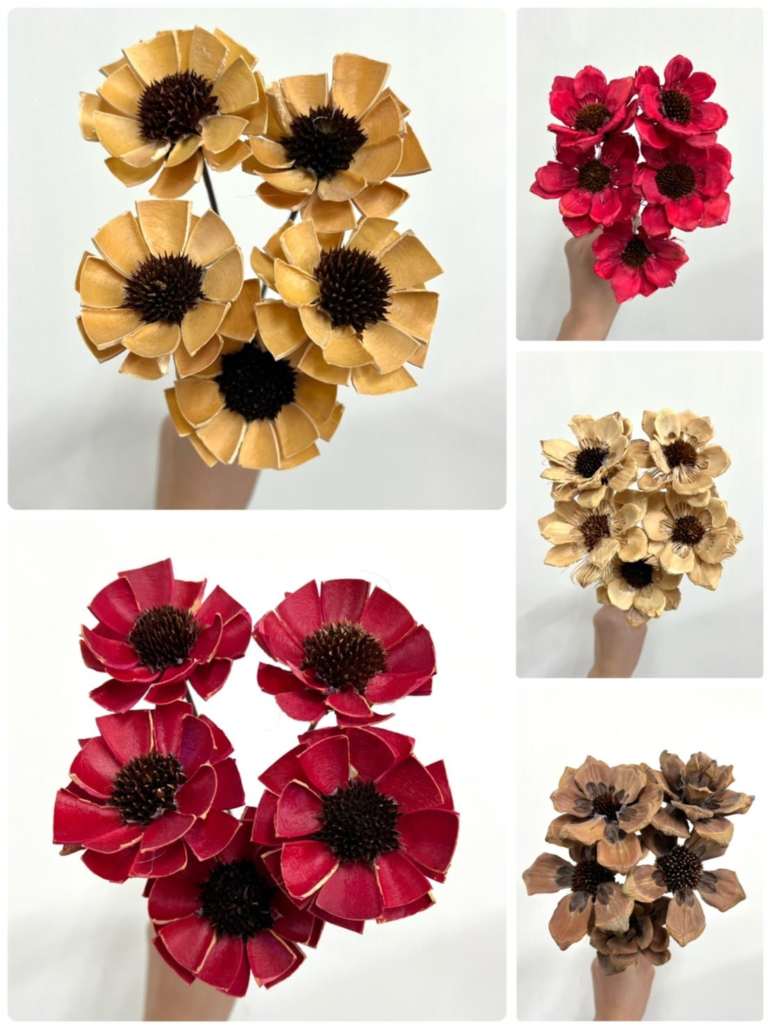 手工太陽木片花