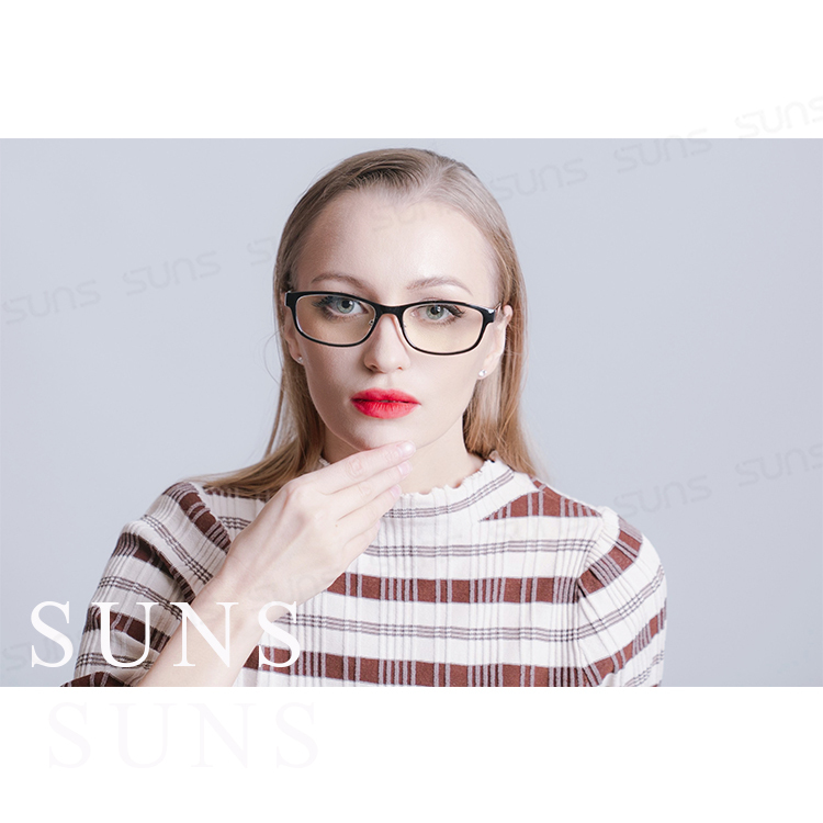 MIT抗紫外線濾藍光老花眼鏡-時尚水墨黑