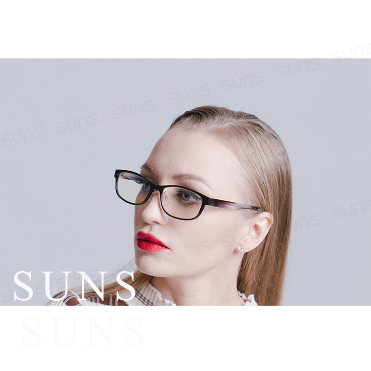 MIT抗紫外線濾藍光老花眼鏡-時尚水墨黑