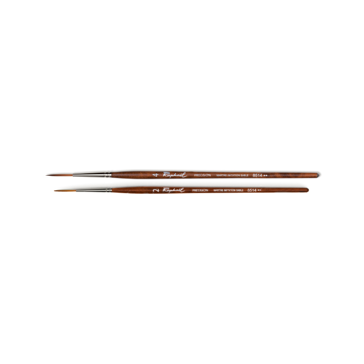法國 Raphael 拉斐爾 8514 PRECISION 精細仿貂長峰纖維筆 2-4號