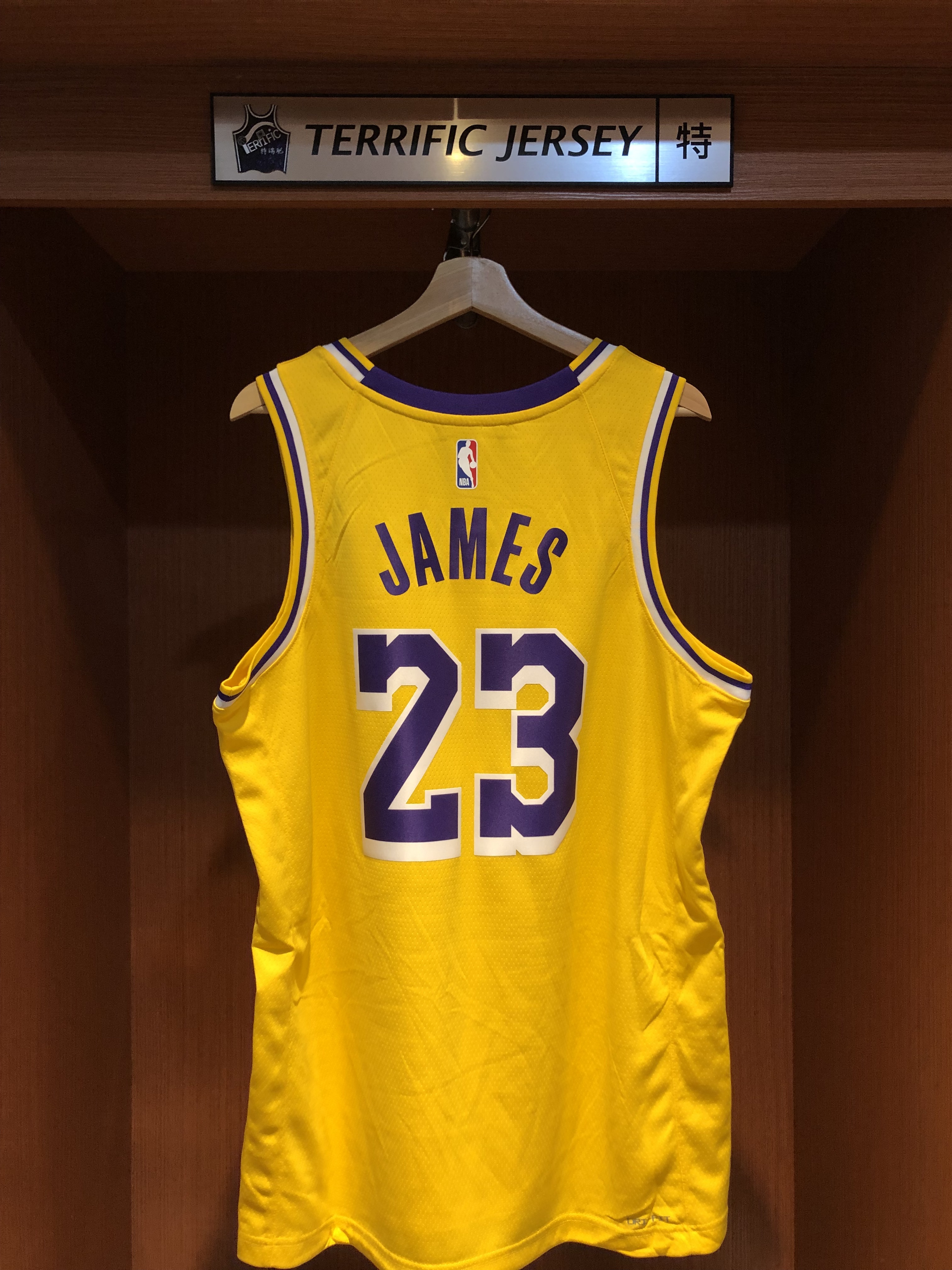 NBA球衣 Lebron James 洛杉磯湖人黃 Icon Nike Swingman 球迷版 熱轉印 全新