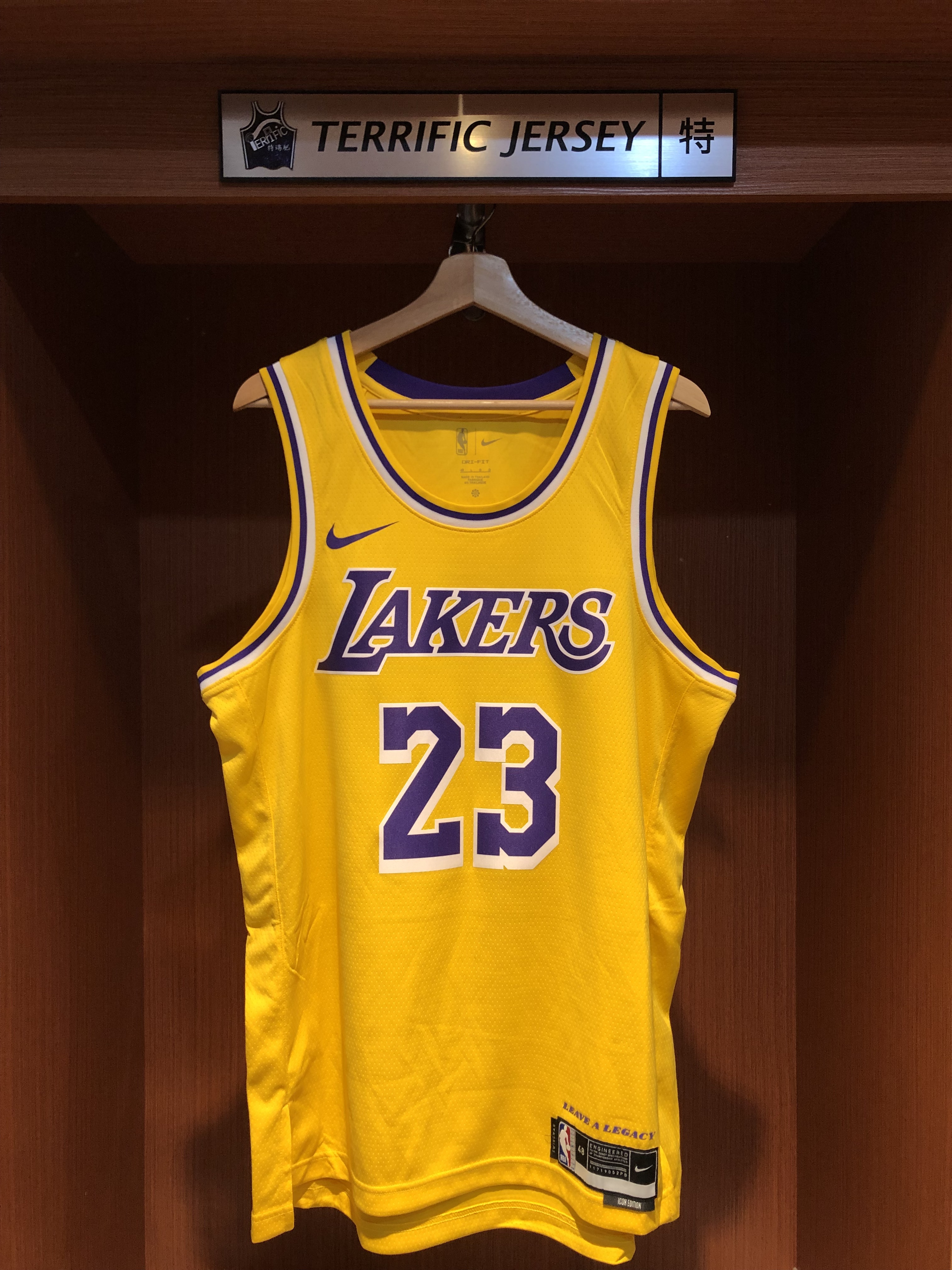 NBA球衣 Lebron James 洛杉磯湖人黃 Icon Nike Swingman 球迷版 熱轉印 全新