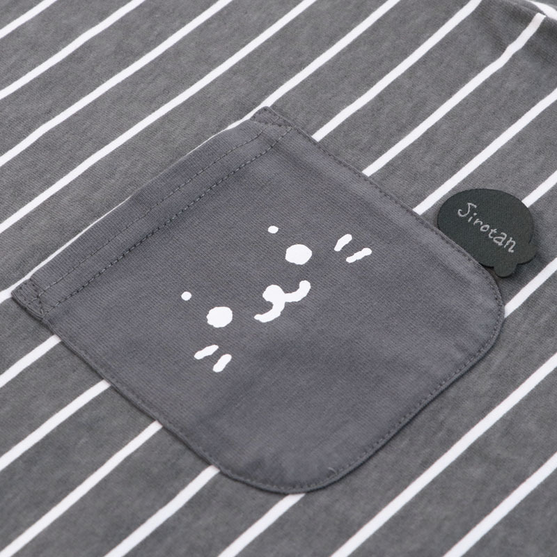 Sirotan 條紋短袖T 小臉口袋（ＳＭＬXL）