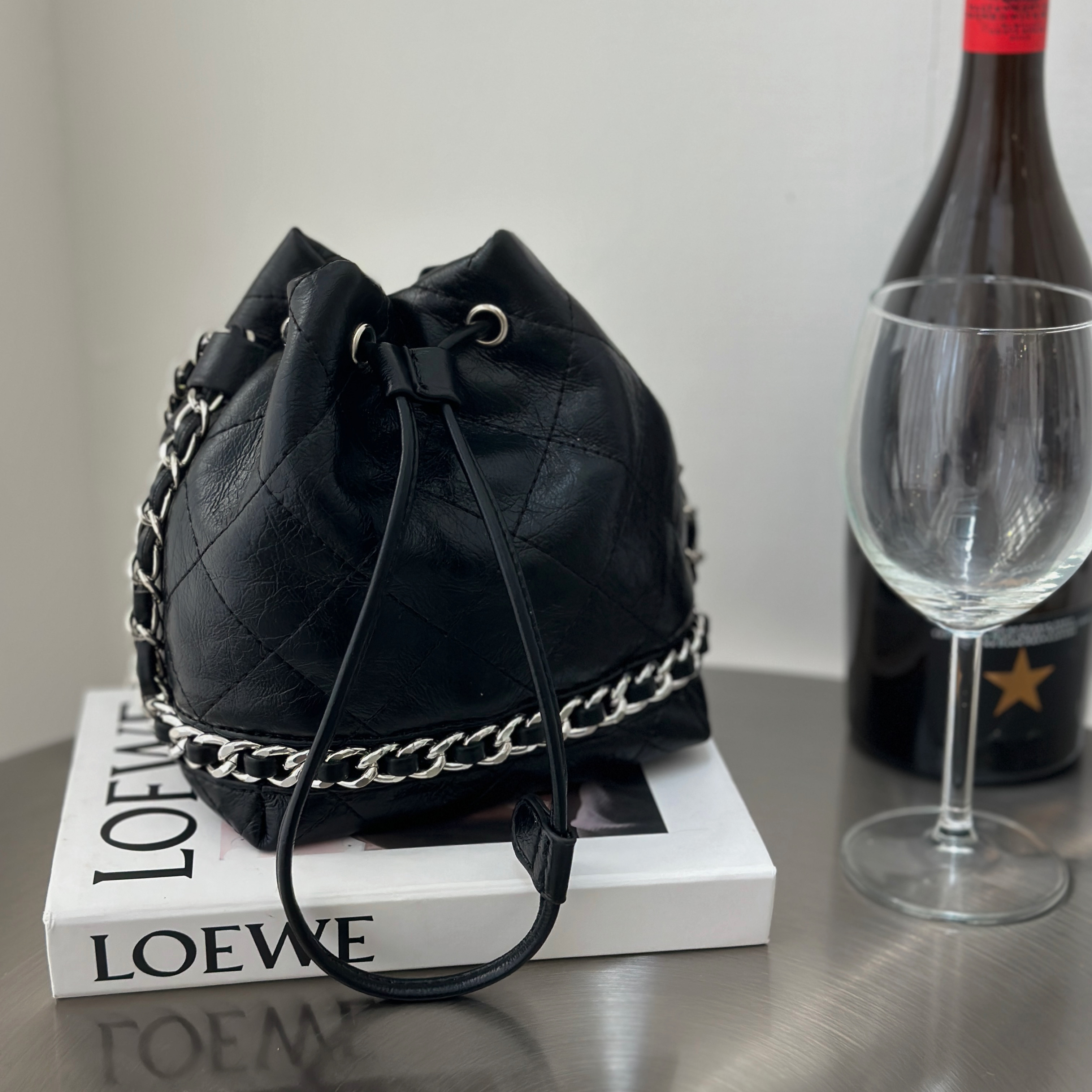 鍊條小香水桶包/單一色