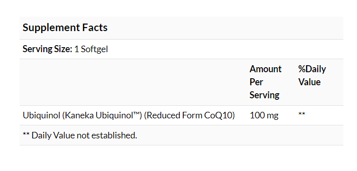 [預購] Now 天然還原型 Ubiquinol 100毫克 120粒