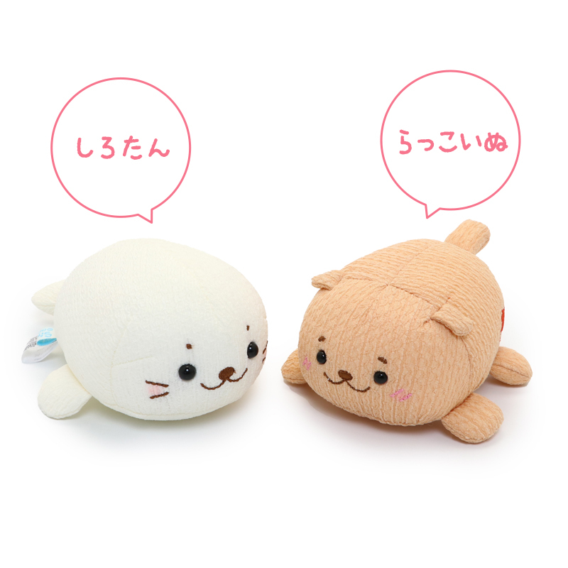 Sirotan 絨毛娃娃 縮緬編織（小白／Rakkoinu）