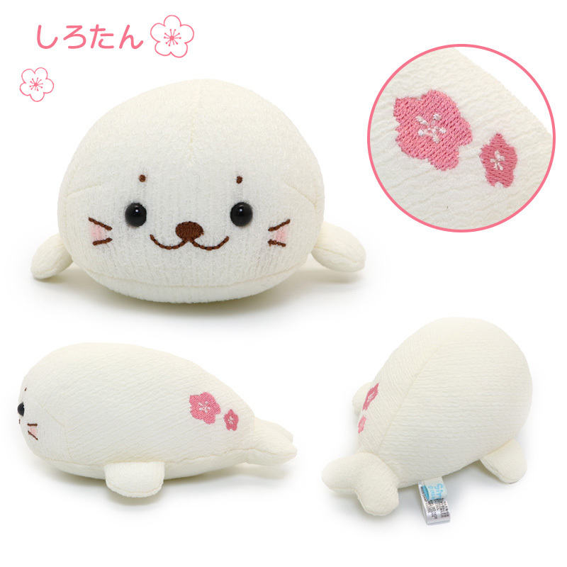 Sirotan 絨毛娃娃 縮緬編織（小白／Rakkoinu）