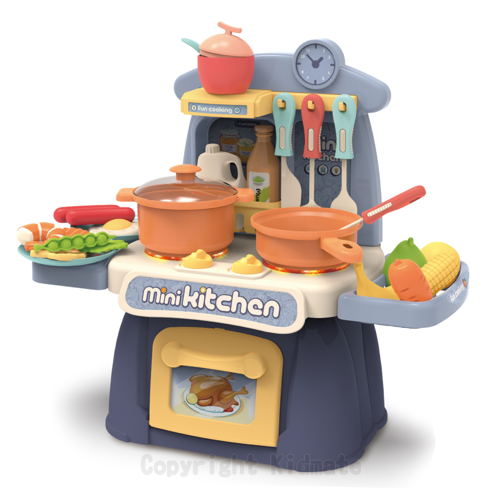 《 KIDMATE 》 迷你電子廚房餐檯-藍