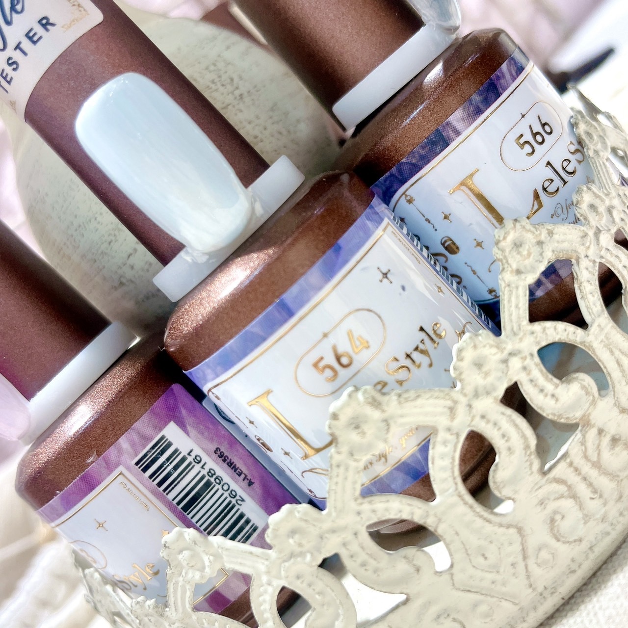 【Lele Style】莉莉膠-糖果色螺紋貝殼 562-567