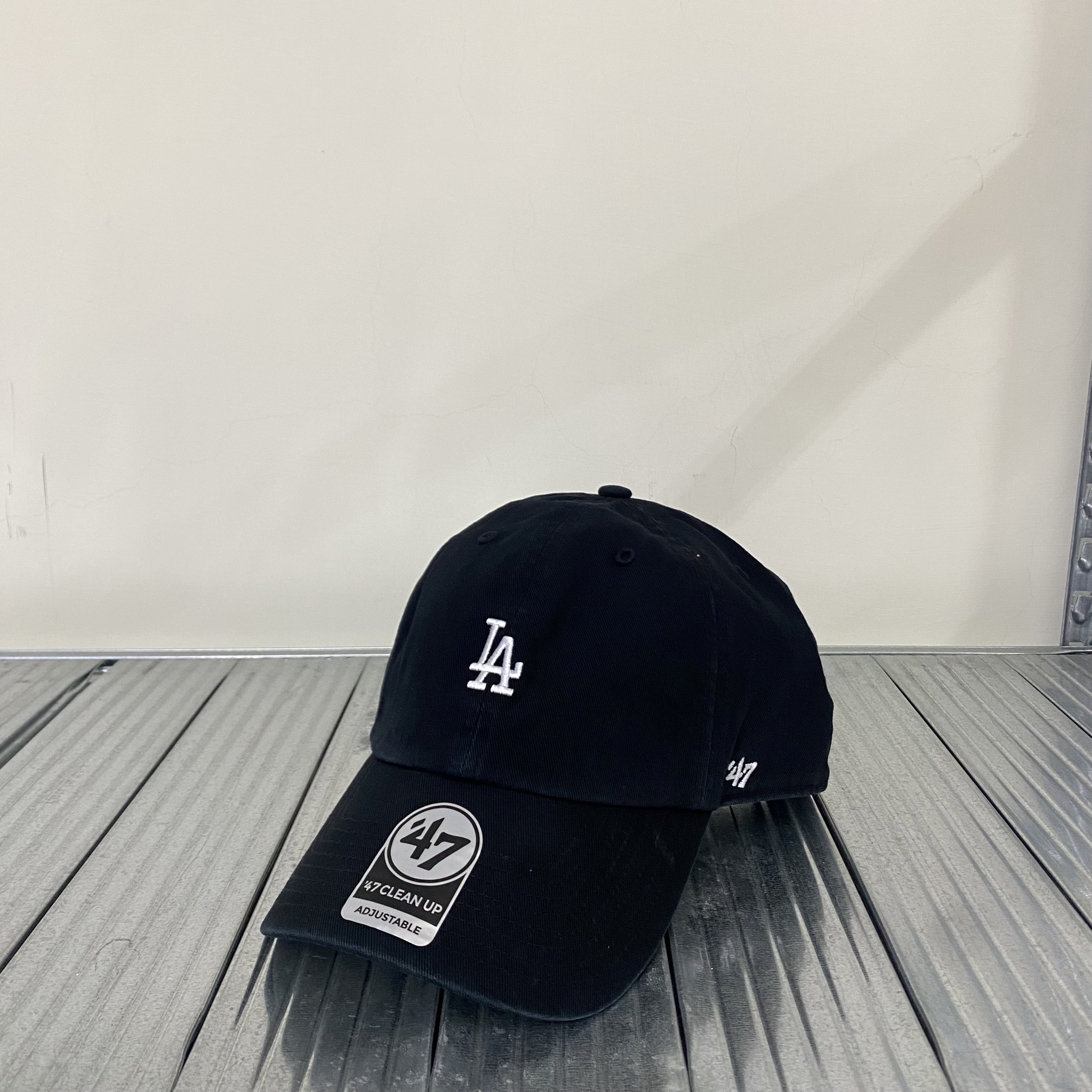 MLB CLEAN UP系列 道奇隊小logo 六分割老式棒球帽 B-BSRNR12GWS