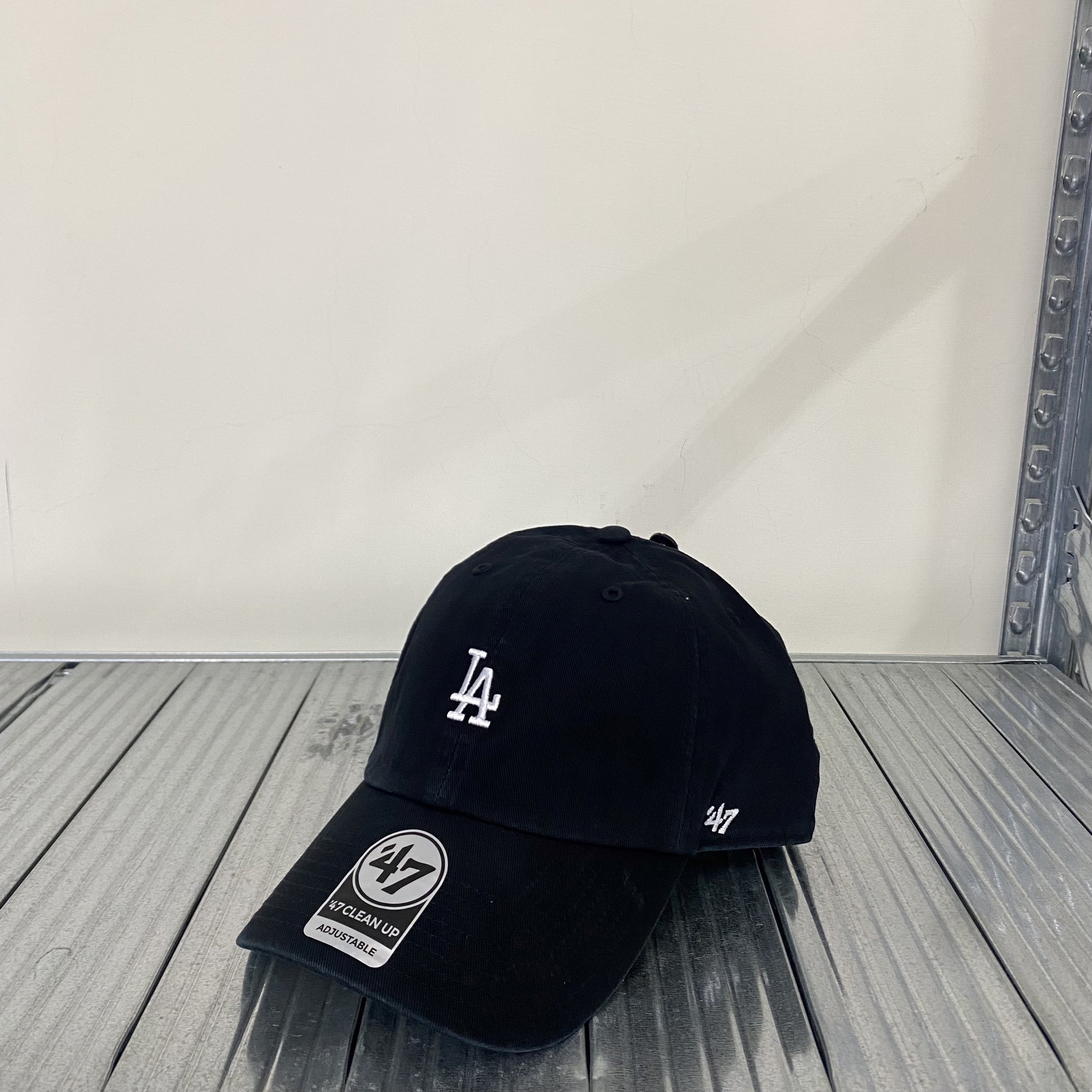 MLB CLEAN UP系列 道奇隊小logo 六分割老式棒球帽 B-BSRNR12GWS