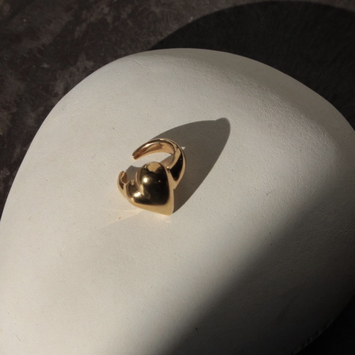 Soierie 愛心耳扣 (純銀925材質)